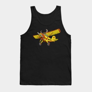 Yak Aircraft with a Yak Cartoon Tank Top